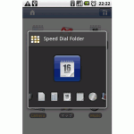アンドロイド携帯のホーム画面をスッキリさせるアプリ「Speed Dial Folder」