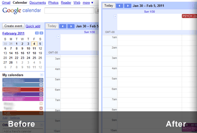 Minimalist for Google Calendar