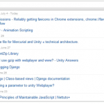 最近Chromeでブックマークに追加したサイトを一覧できる「Recent Bookmarks」