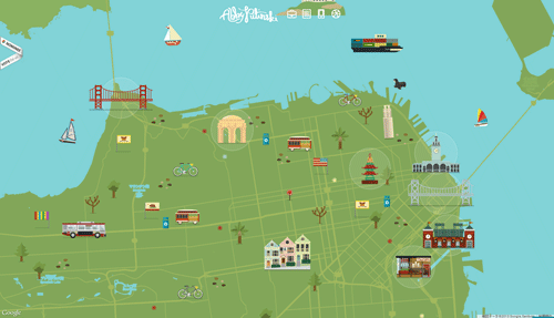 サンフランシスコの地図
