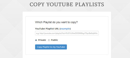 Copy Youtube Playlists