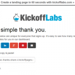 ユーザー数を増やすためのバイラルキャンペーンを簡単に打てる「KickoffLabs」