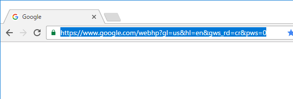 Chromeのショートカットキーでアドレスバーを選択。