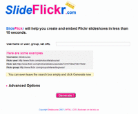 たった10秒でFlickrのストリートビュー画像をスライドショーにできるサービス「SlideFlickr」