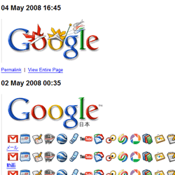 Googleのロゴが変わるのが分かる方法